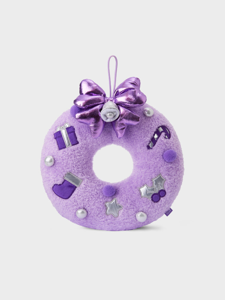 BT21 미니 미니니 홀리데이 리스 플러시 (PURPLE)