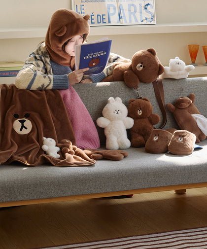 LINE FRIENDS HUG BROWN