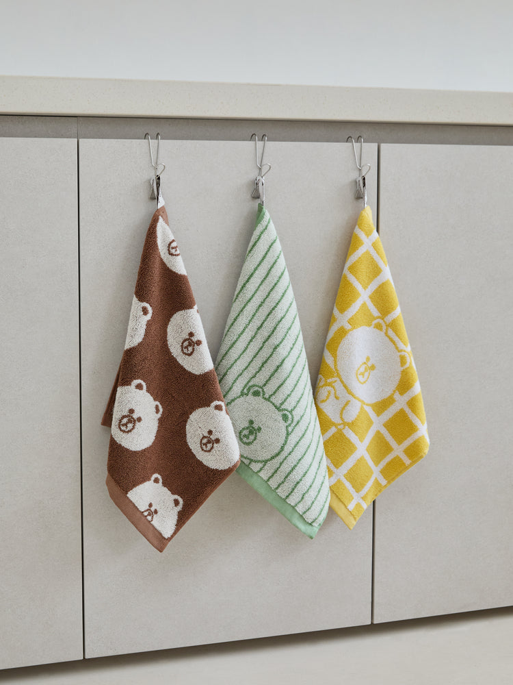 라인프렌즈 송월 브라운 베이직 핸드 타월