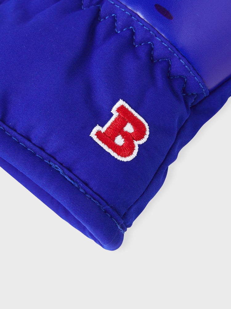 라인프렌즈 브라운 베이스볼 주니어 방한 장갑