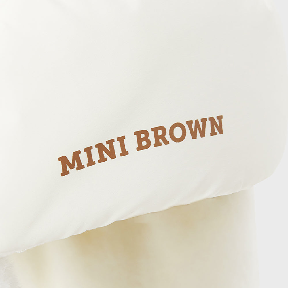 라인프렌즈 브라운 패딩 공군모 (화이트)