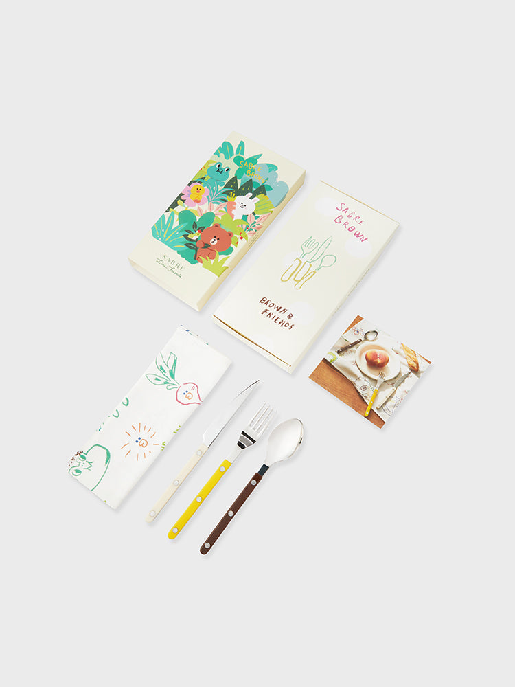 LINE FRIENDS X SABRE CUTLERY SET