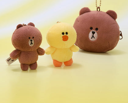 LINE FRIENDS & minini 인형 키링