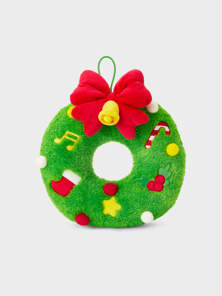 TRUZ 미니 미니니 홀리데이 리스 플러시 그린