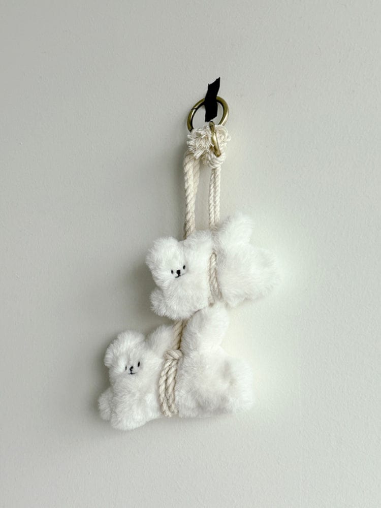 AB FAB KEYRING_ 에이비 페브 액막이 강아지 참 키링 (백설기)