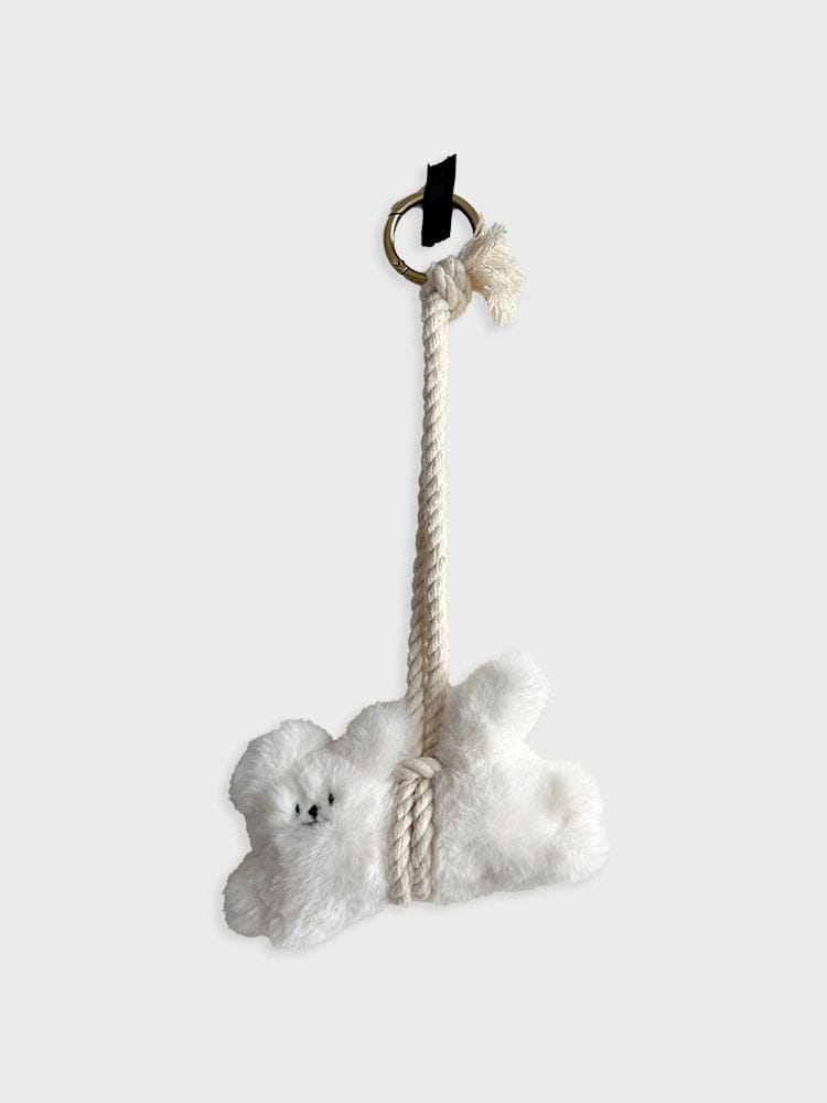 AB FAB KEYRING_ MEDIUM 에이비 페브 액막이 강아지 참 키링 (백설기)