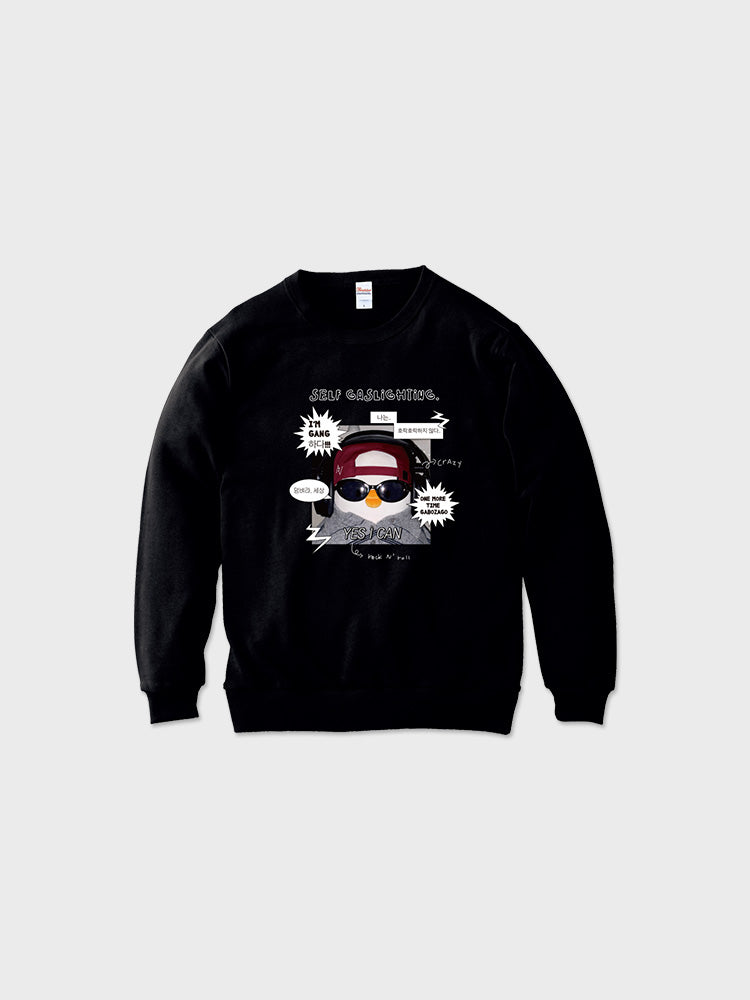 BEBE THE ORI APPAREL_ L 베베더오리 스쿨 맨투맨 (블랙)