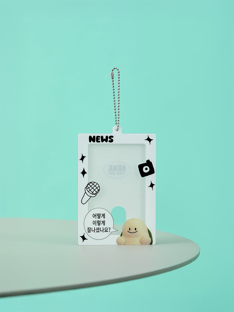 BEBE THE ORI KEYRING_ 뉴스멜롱이 베베더오리 스쿨 아크릴 포토 홀더 키링
