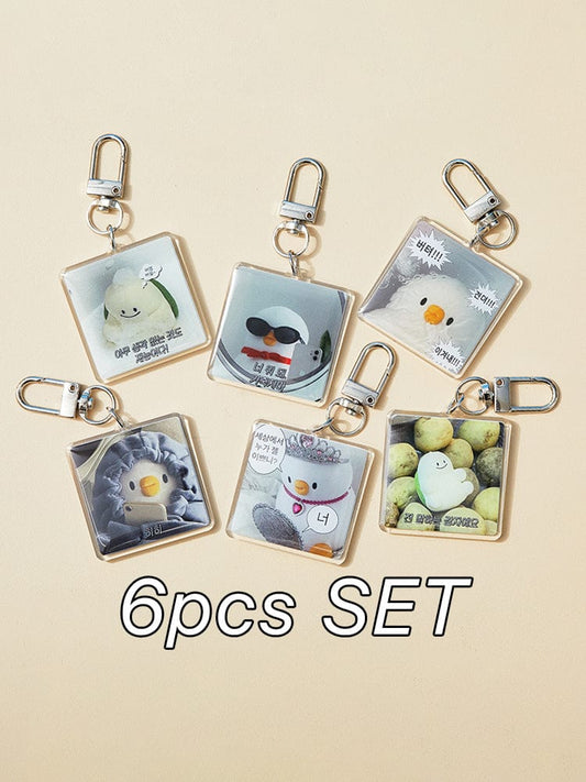 BEBE THE ORI KEYRING 단품 베베더오리 랜덤 아크릴키링 6종 세트