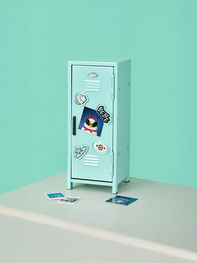 BEBE THE ORI LIVING_OFFICE_ 민트 베베더오리 스쿨 캐비닛 & 스티커 세트