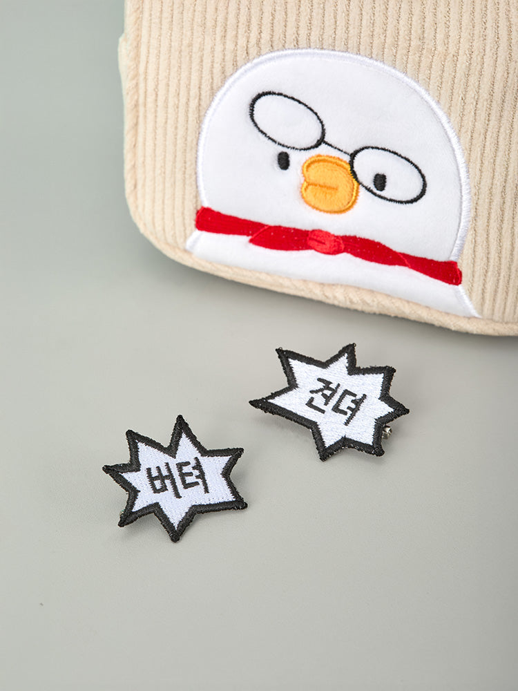 BEBE THE ORI POUCH_ 베베 베베더오리 스쿨 코듀로이 사각 파우치