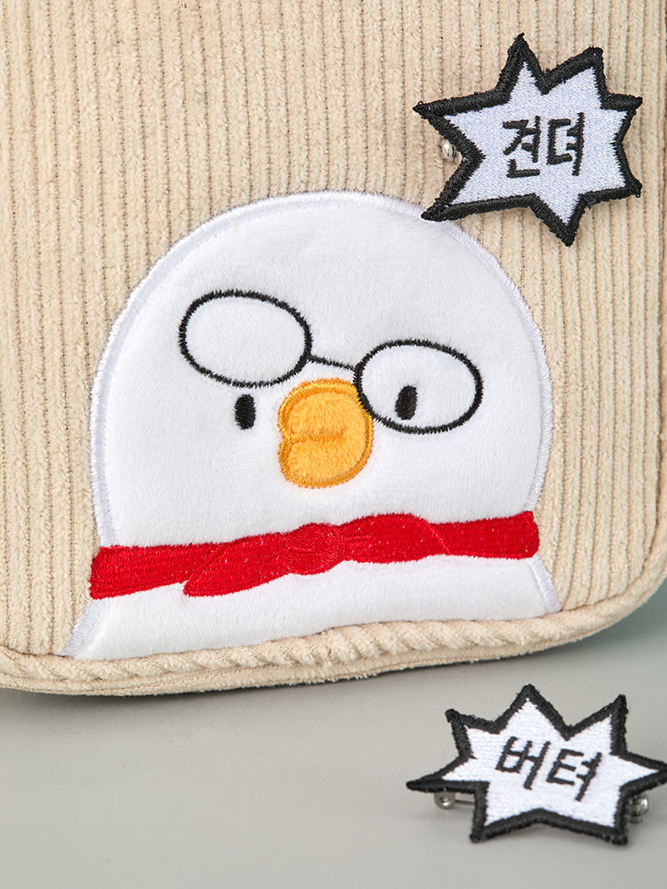 BEBE THE ORI POUCH_ 베베 베베더오리 스쿨 코듀로이 사각 파우치