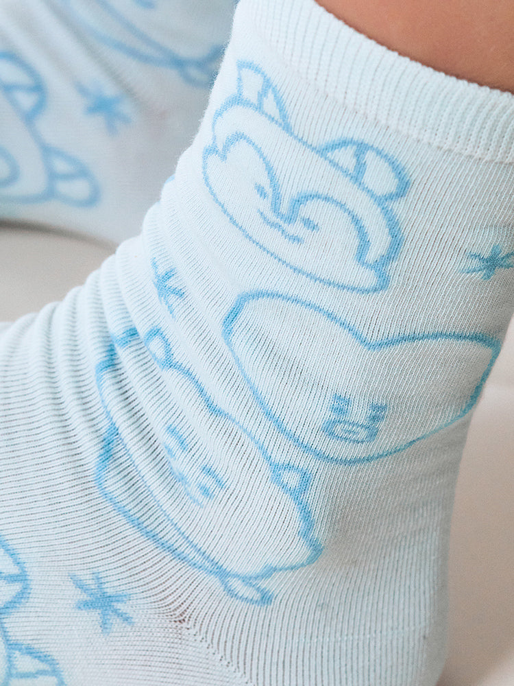 BT21 APPAREL_ 단품 BT21 베이직 자카드 양말 캔디 기프트 세트 (2PCS)