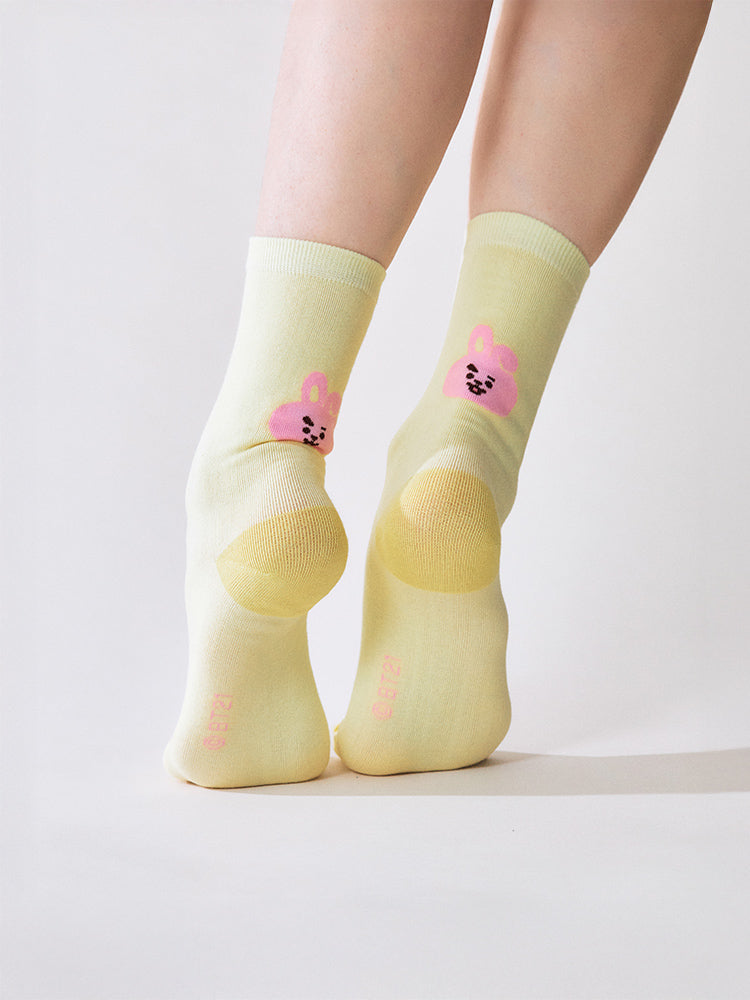 BT21 APPAREL_ 단품 BT21 COOKY 베이직 자카드 페이스 양말