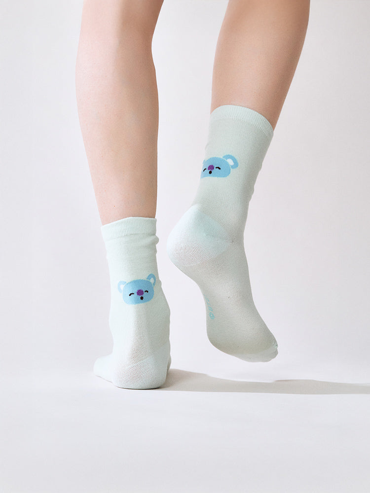 BT21 APPAREL_ 단품 BT21 KOYA 베이직 자카드 페이스 양말