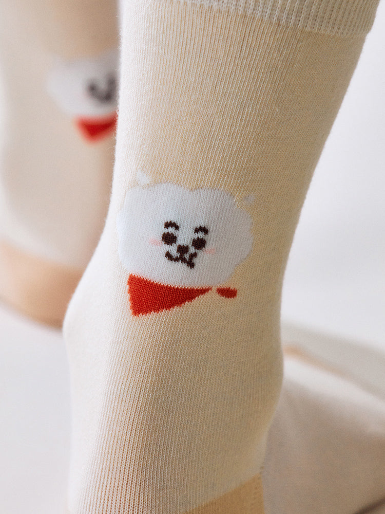 BT21 APPAREL_ 단품 BT21 RJ 베이직 자카드 페이스 양말