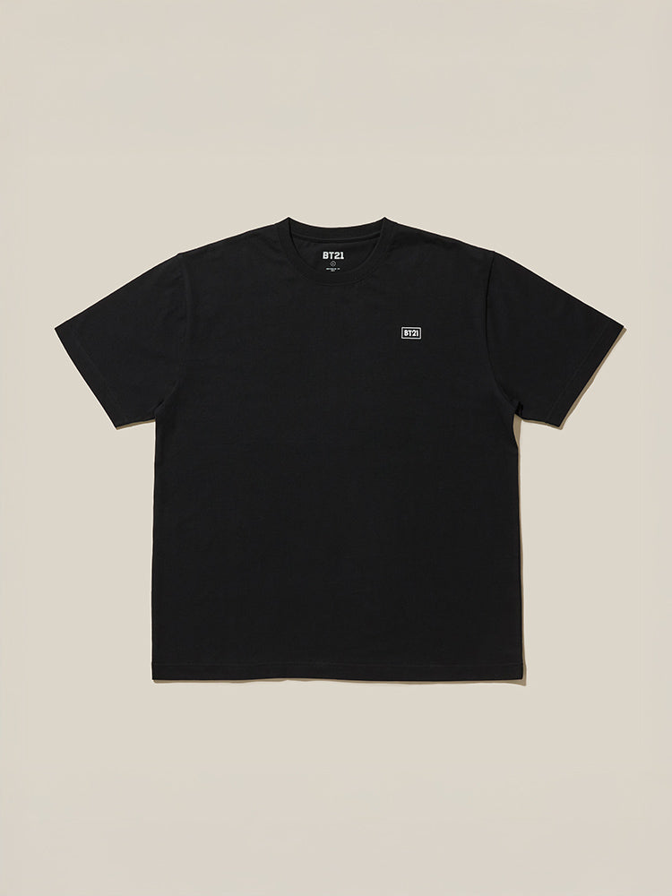 BT21 APPAREL_ BLACK (M) BT21 서울 에디션 반소매 티셔츠 블랙
