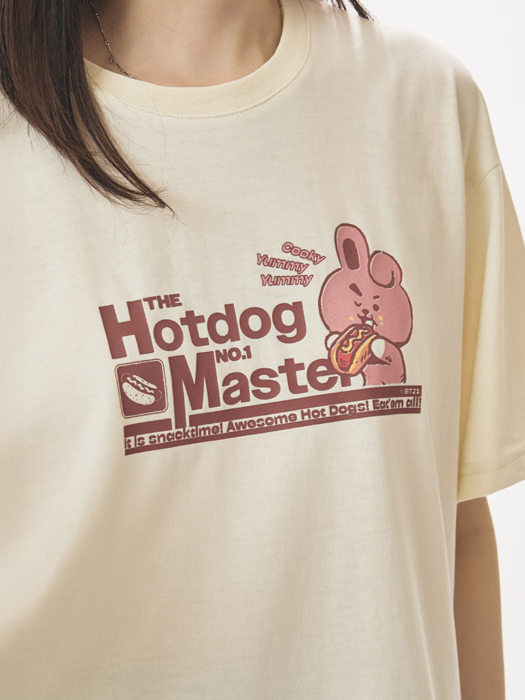BT21 APPAREL_ BT21 COOKY 빈티지 반소매 티셔츠
