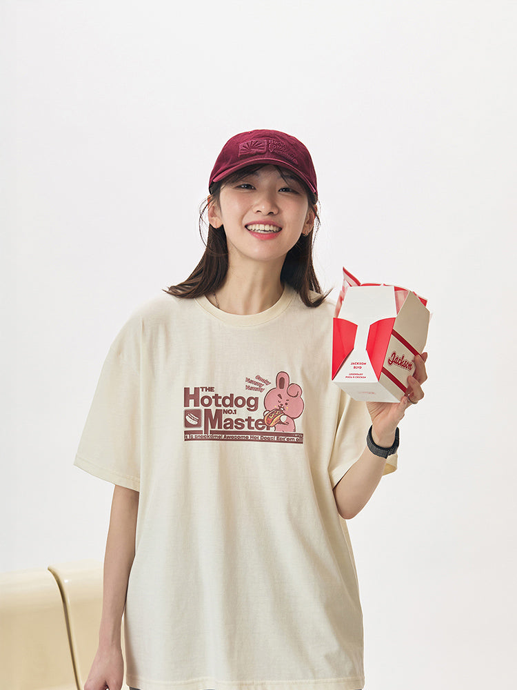 BT21 APPAREL_ BT21 COOKY 빈티지 반소매 티셔츠