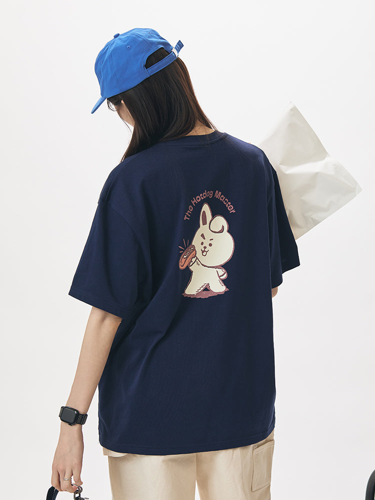 BT21 APPAREL_ BT21 COOKY 베이직 반소매 티셔츠