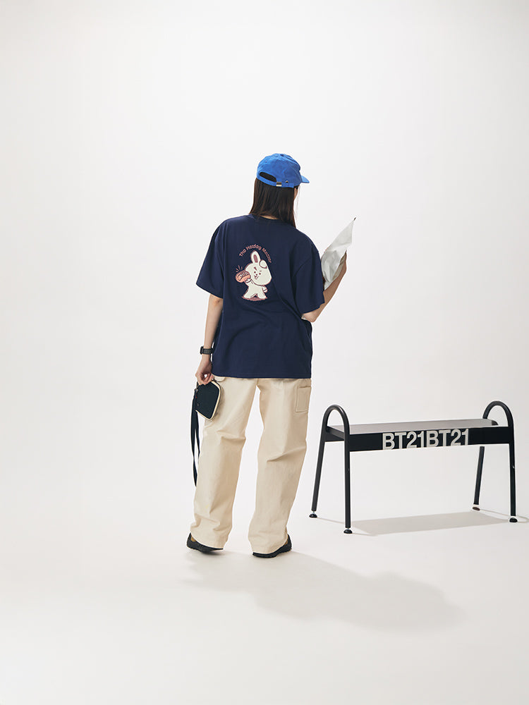 BT21 APPAREL_ BT21 COOKY 베이직 반소매 티셔츠