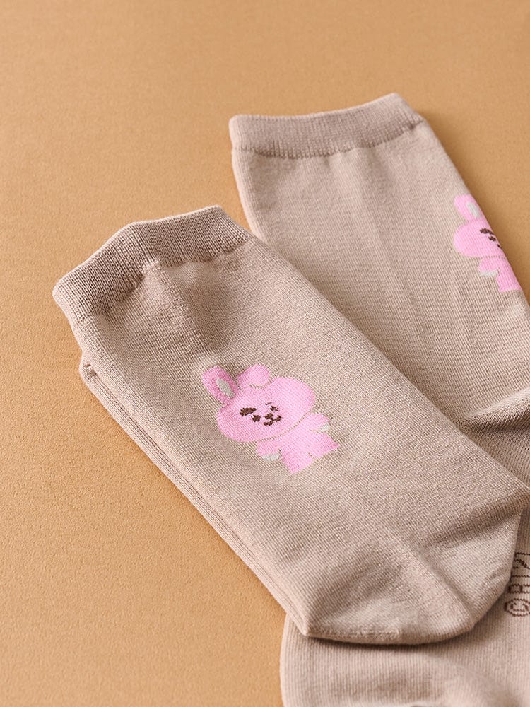 BT21 APPAREL 단품 BT21 COOKY 베이직 데일리 쟈카드 양말