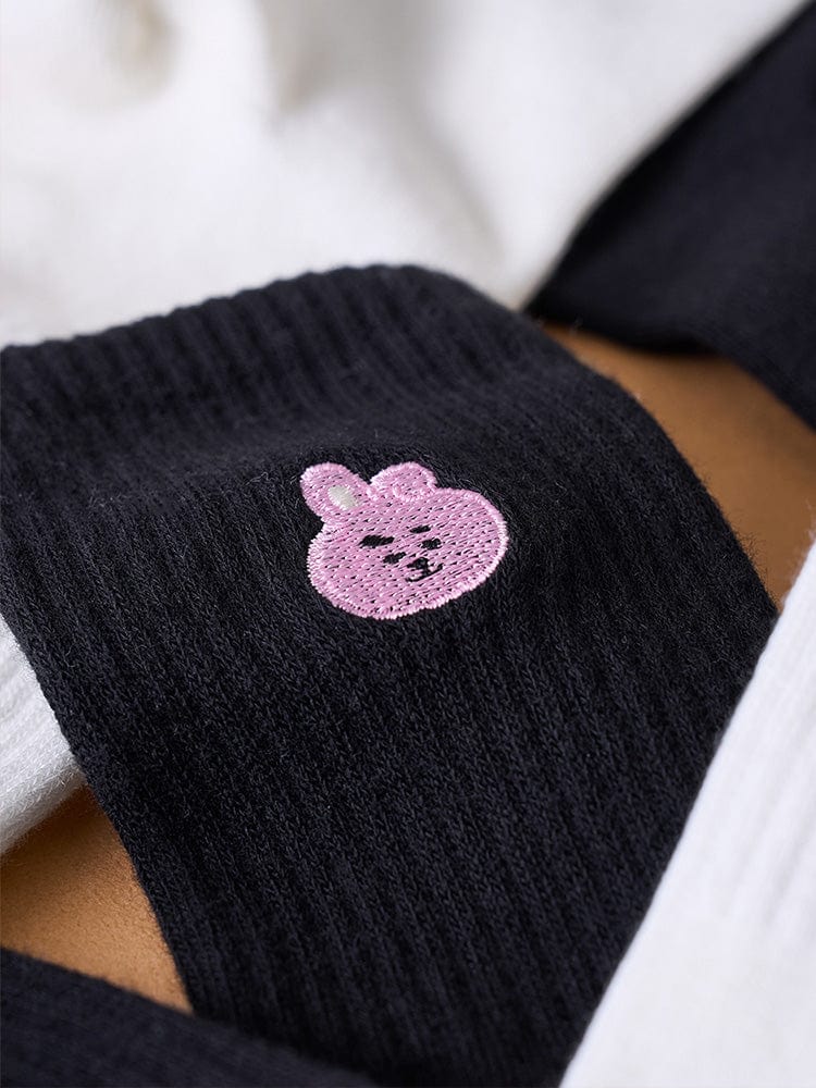 BT21 APPAREL 단품 BT21 COOKY 베이직 데일리 자수 양말