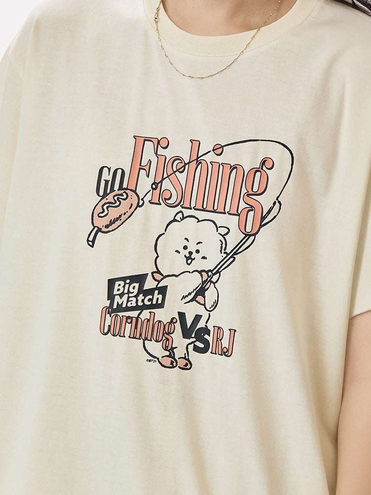 BT21 APPAREL_ BT21 RJ 빈티지 반소매 티셔츠