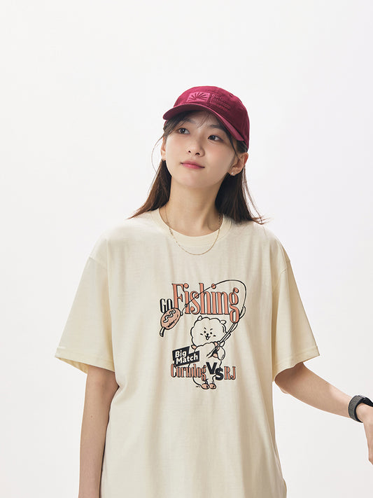 BT21 APPAREL_ BT21 RJ 빈티지 반소매 티셔츠
