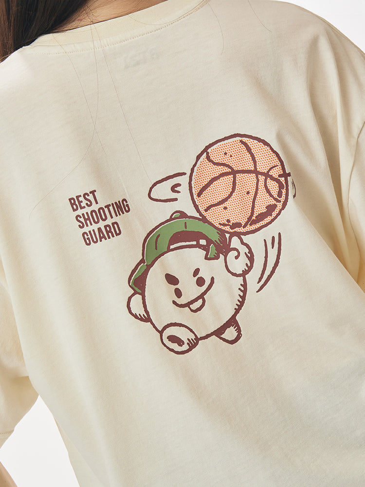 BT21 APPAREL_ BT21 SHOOKY 베이직 반소매 티셔츠