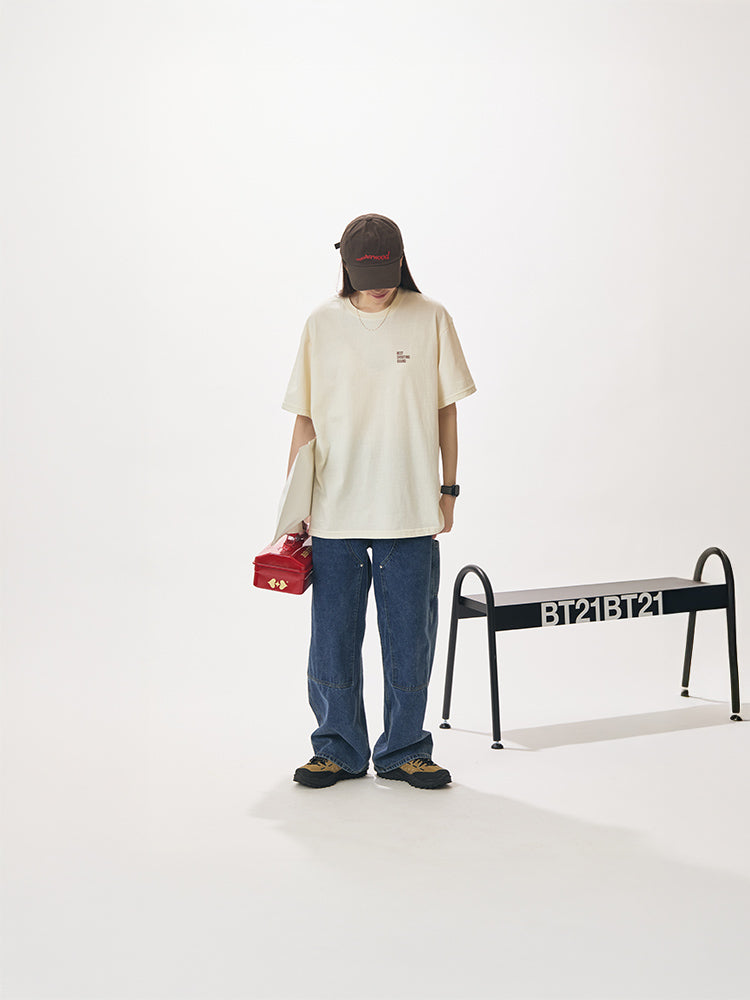 BT21 APPAREL_ BT21 SHOOKY 베이직 반소매 티셔츠