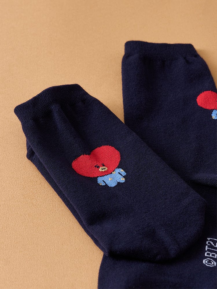 BT21 APPAREL 단품 BT21 TATA 베이직 데일리 쟈카드 양말