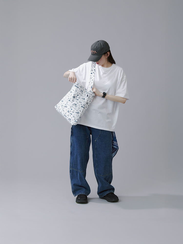 BT21 APPAREL_ BT21 서울 에디션 반소매 티셔츠 VER.2 (화이트)