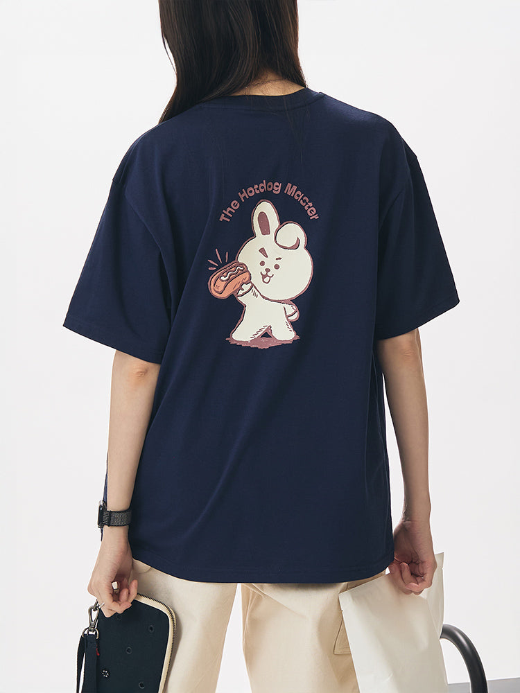 BT21 APPAREL_ M BT21 COOKY 베이직 반소매 티셔츠