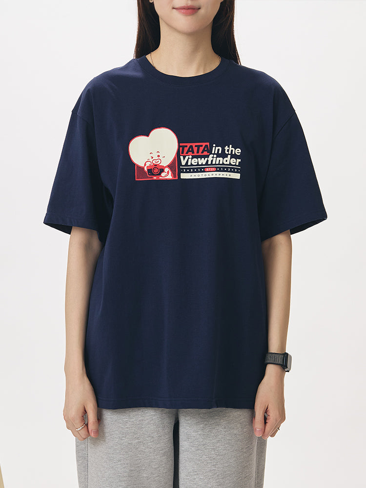 BT21 APPAREL_ M BT21 TATA 빈티지 반소매 티셔츠