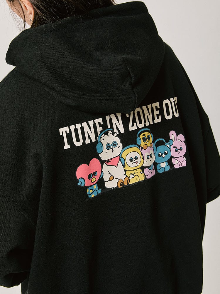 BT21 APPAREL BT21 BASIC GROUP TUNE 후디 (블랙)