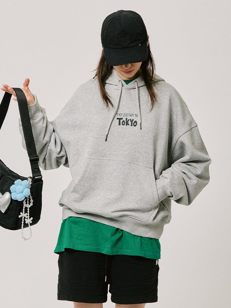 BT21 APPAREL BT21 CITY EDITION 후디 2024 F/W (도쿄 그레이)