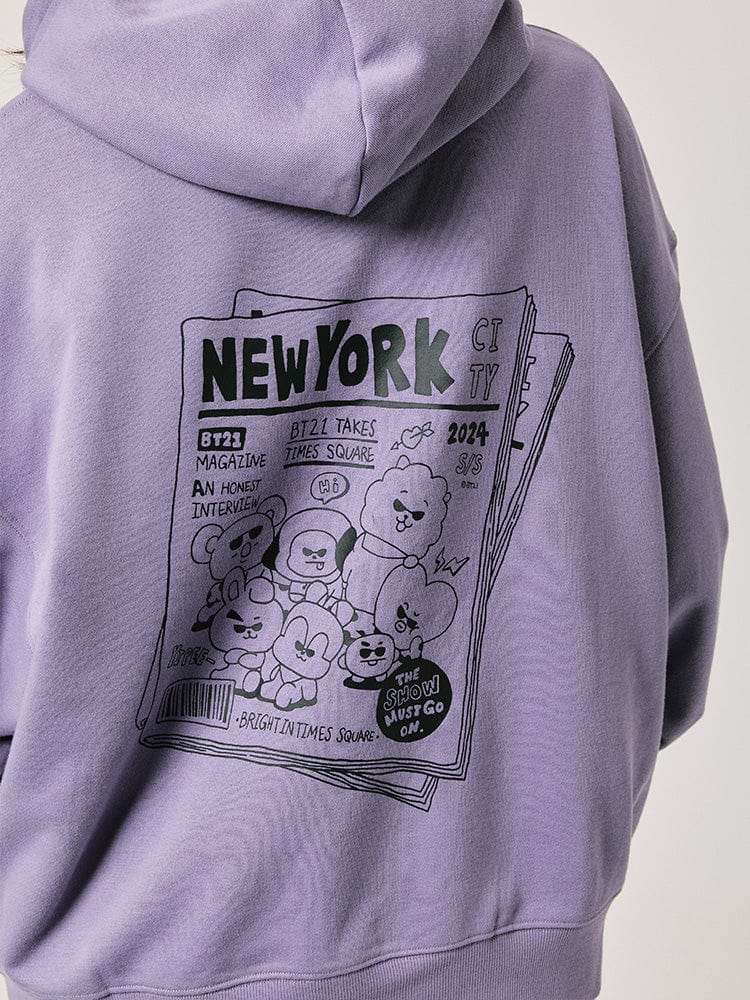 BT21 black jacket med line store buy New York hoodie sweater zip