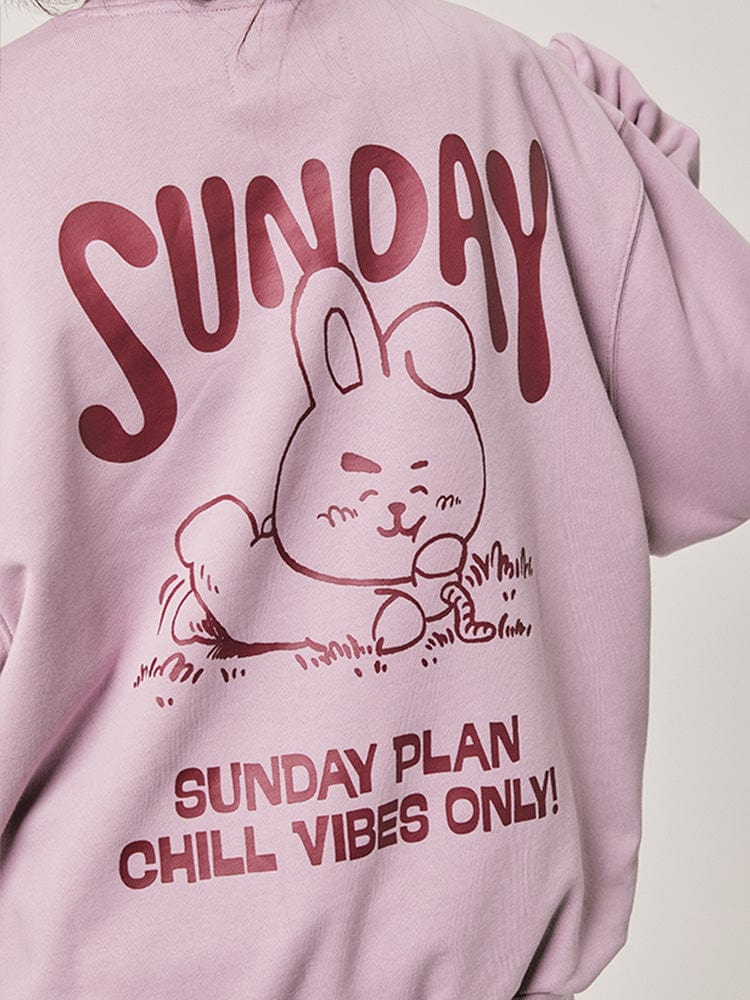 BT21 APPAREL BT21 COOKY BASIC 스웻셔츠 2024 F/W (퍼플)