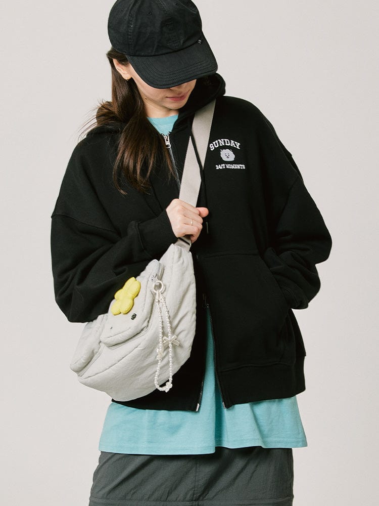 BT21 APPAREL BT21 RJ BASIC 후디집업 2024 F/W (블랙)