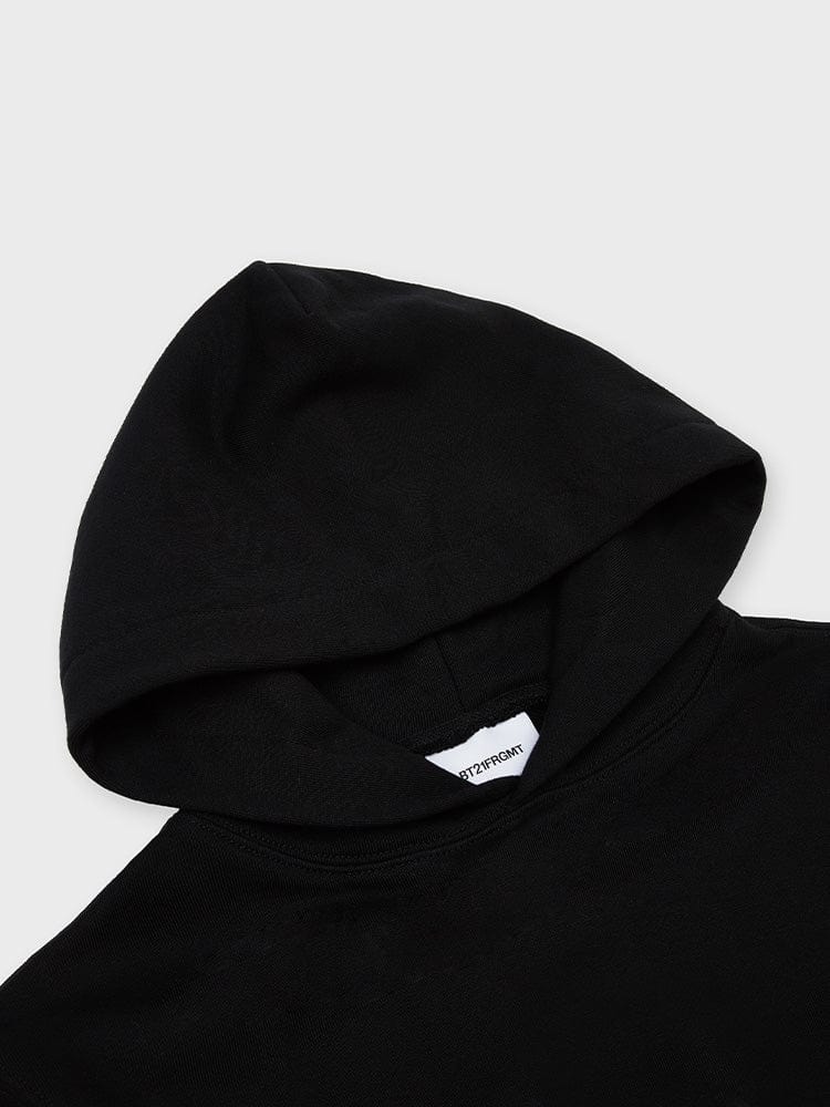 BT21 X FRAGMENT GRAPHIC HOODED SWEATSHIRT BLACK (CHIMMY