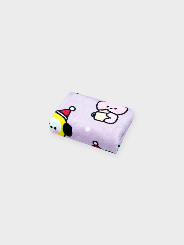 BT21 APPAREL PURPLE BT21 minini BLANKET (PURPLE)