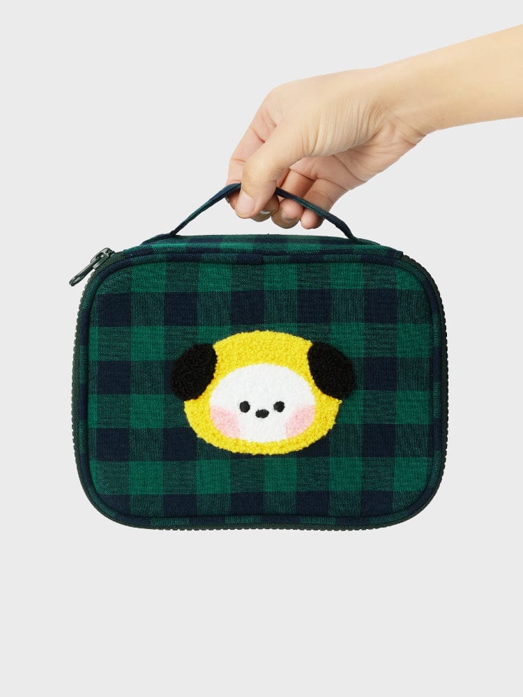 BT21 BAG 단품 BT21 CHIMMY 미니니 베이직 체크 파우치