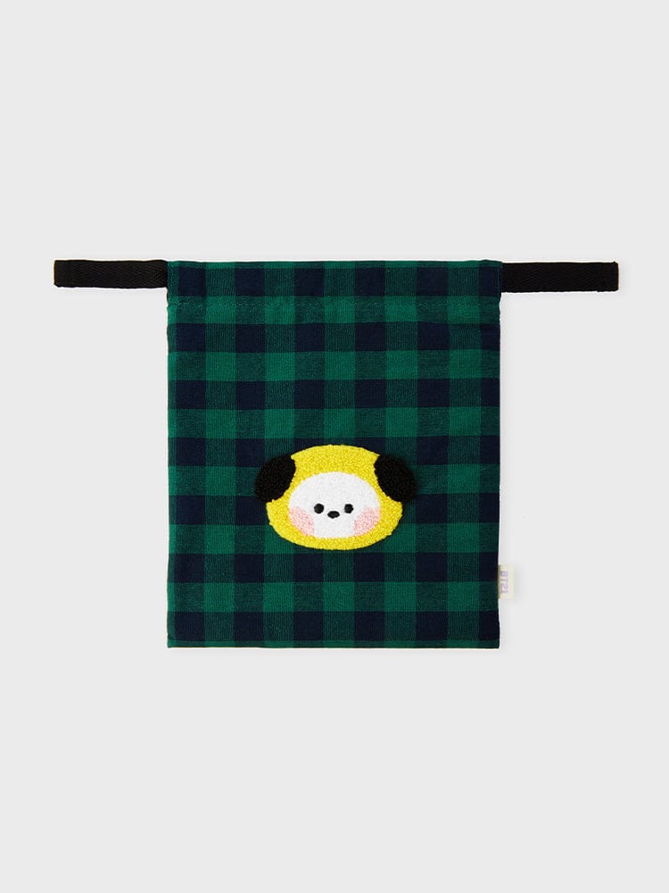 BT21 BAG 단품 BT21 CHIMMY 미니니 베이직 체크 스트링 파우치