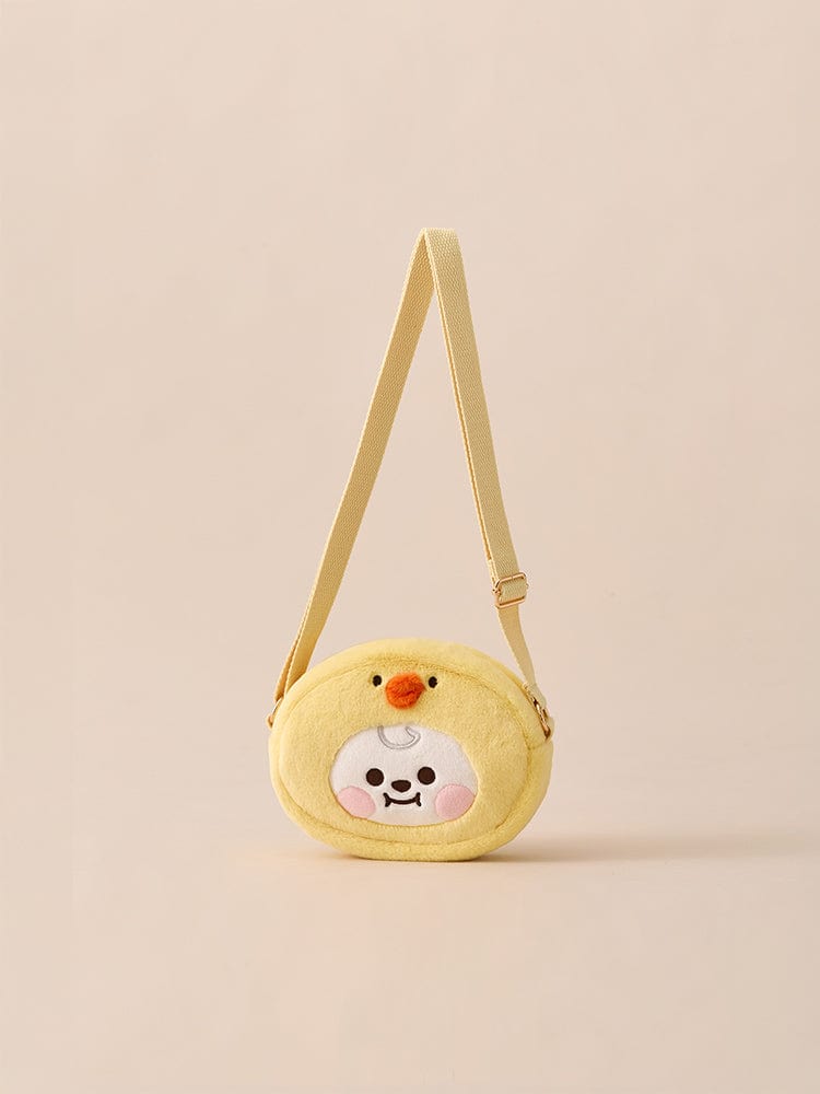 BT21 BAG 단품 BT21 CHIMMY BABY 플러피 얼굴 인형 크로스백