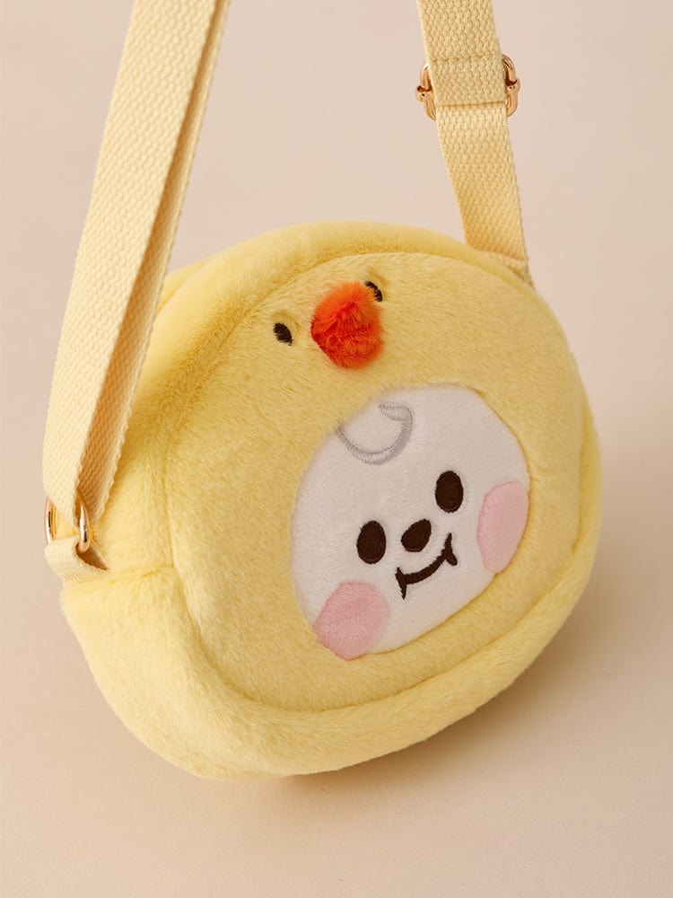 BT21 BAG 단품 BT21 CHIMMY BABY 플러피 얼굴 인형 크로스백