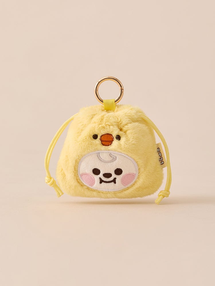 BT21 BAG 단품 BT21 CHIMMY BABY 플러피 스트링 미니 백참 파우치