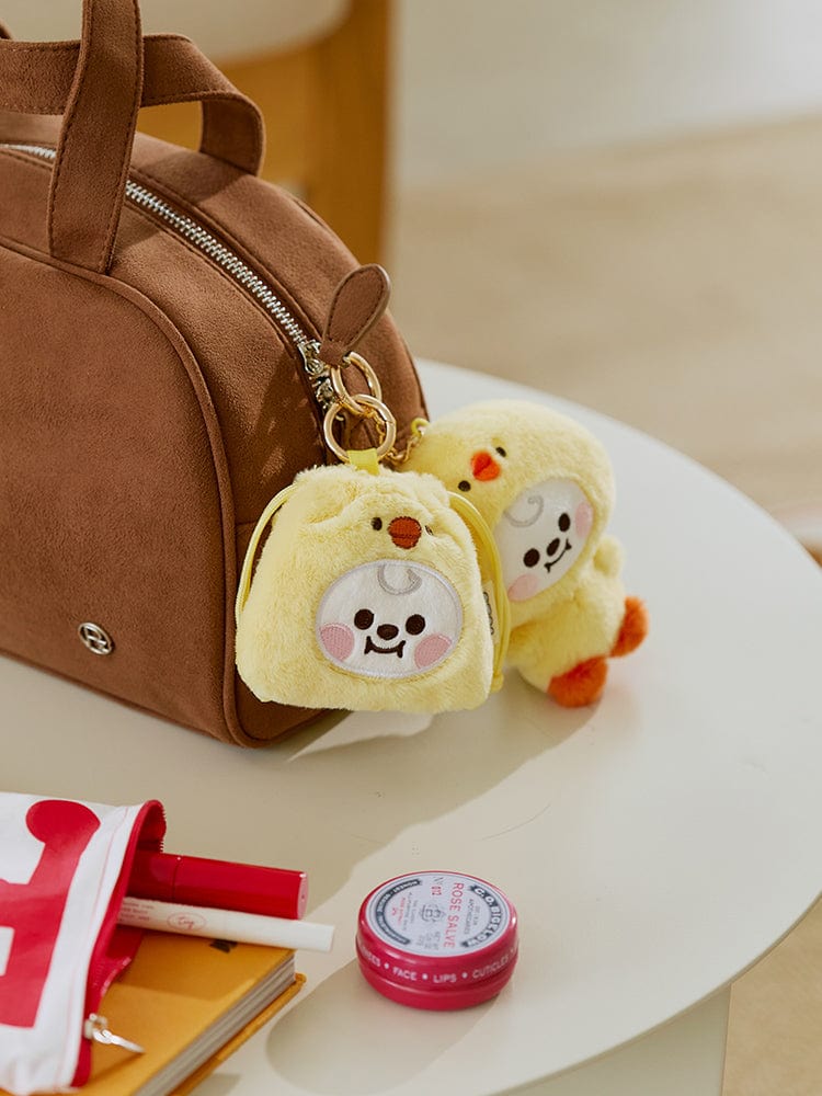 BT21 BAG 단품 BT21 CHIMMY BABY 플러피 스트링 미니 백참 파우치