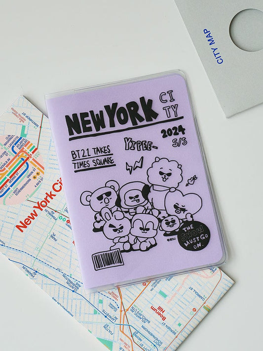 BT21 BAG 단품 BT21 CITY EDITION 여권 지갑 - 뉴욕
