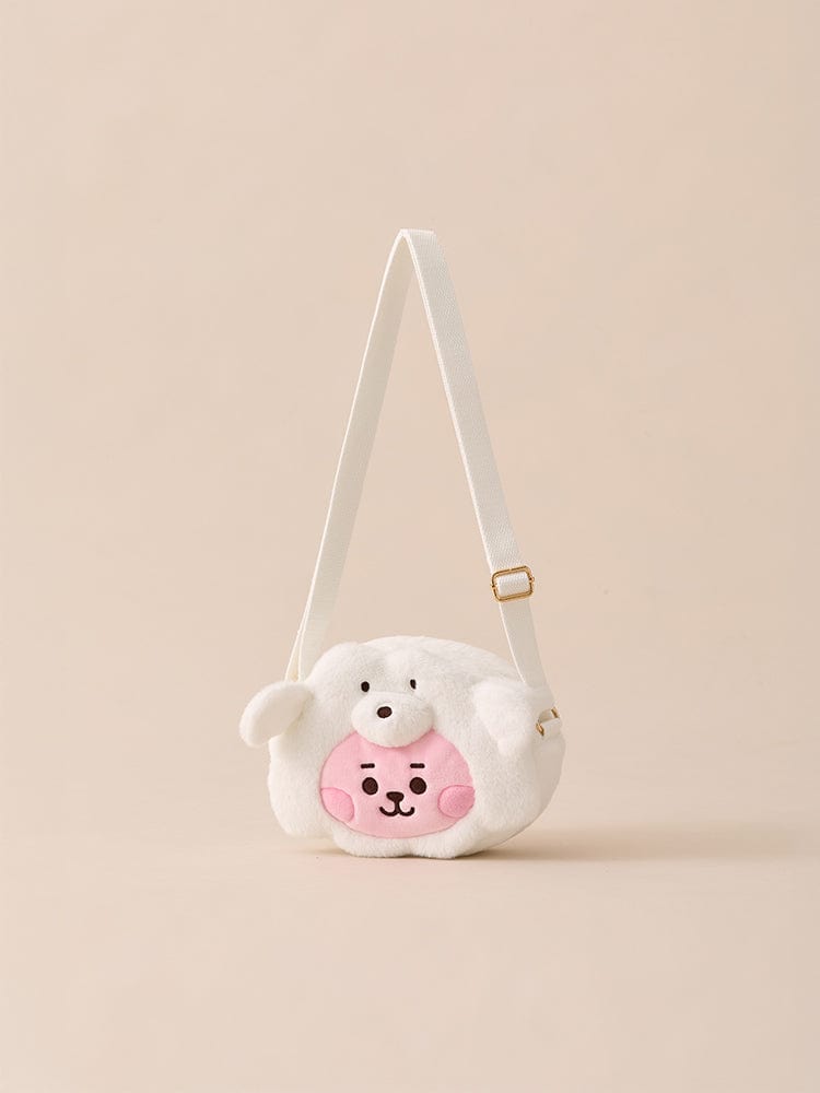 BT21 BAG 단품 BT21 COOKY BABY 플러피 얼굴 인형 크로스백